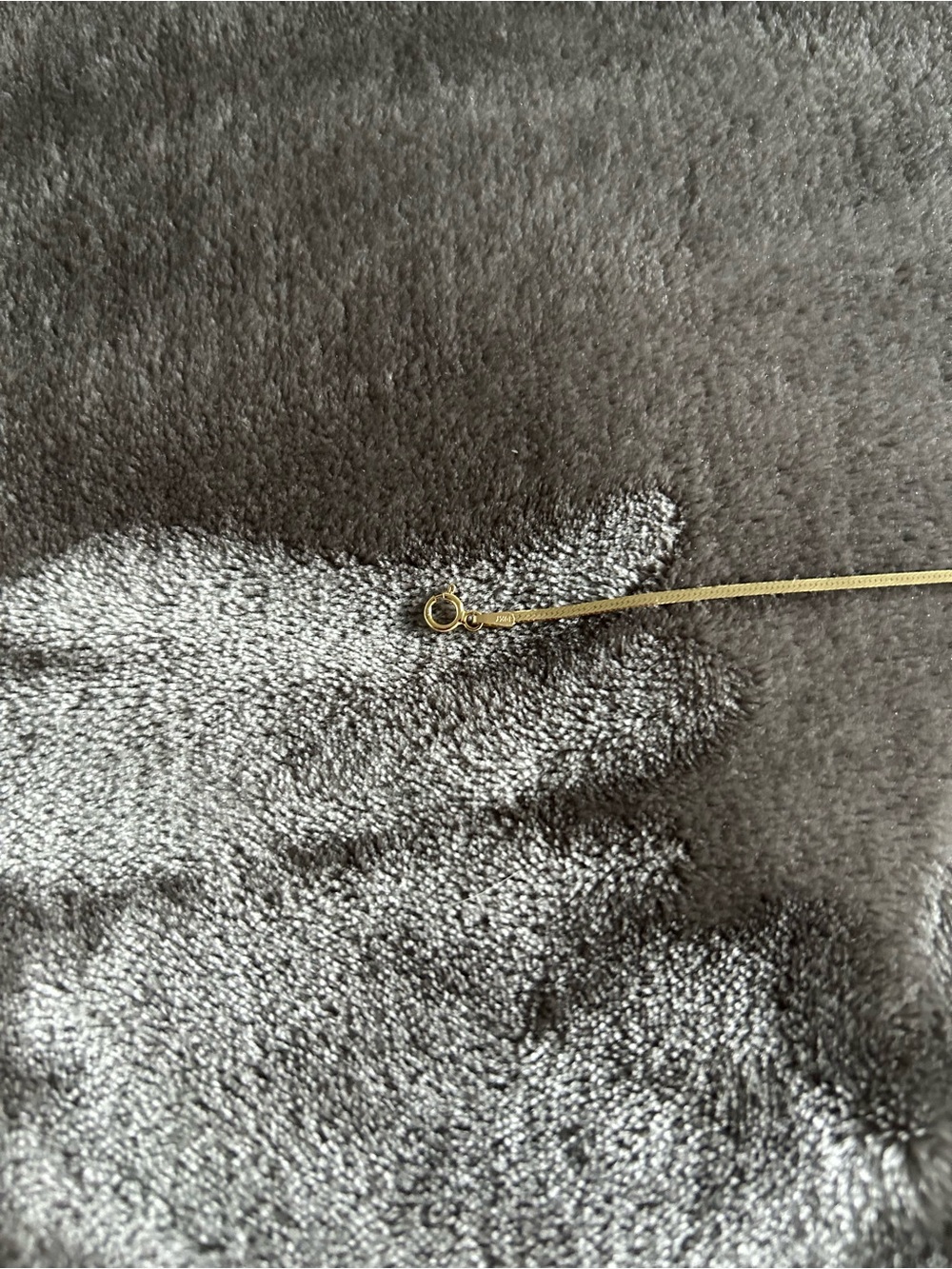 Delicate Gold Herringbone Necklace — Women's Slim Layering Chain - Picture 7 of 11